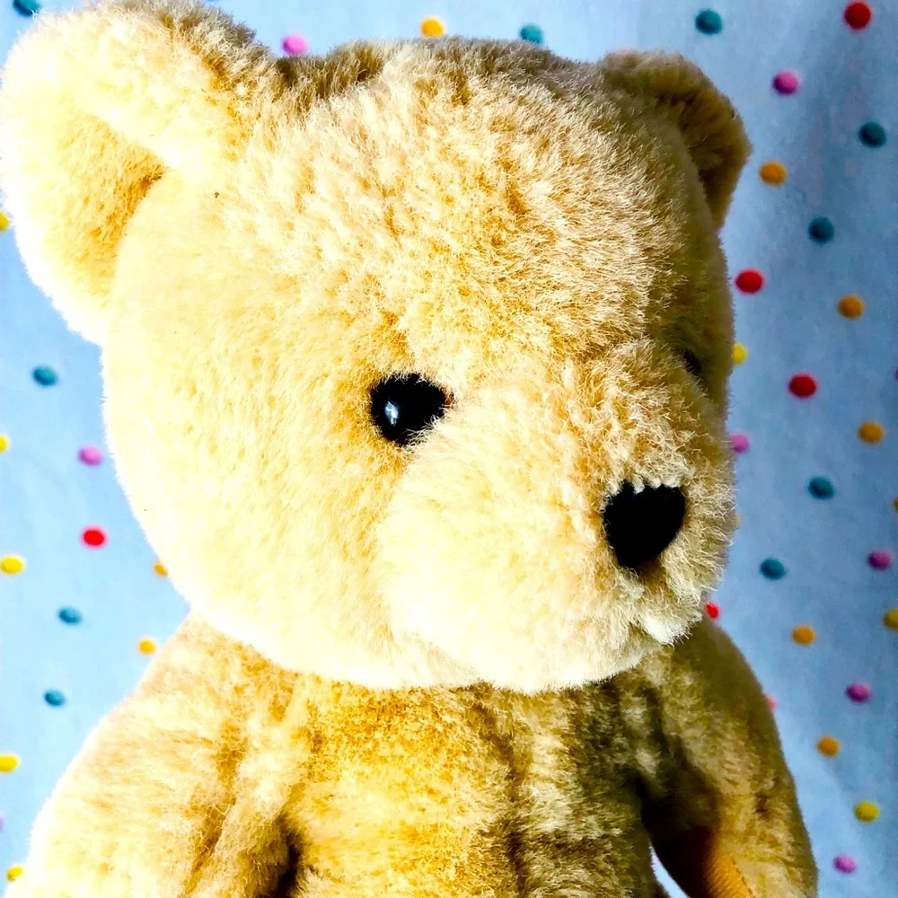 Vintage Anco Teddy Bear Jointed Plush Stuffed Animal made in Taiwan